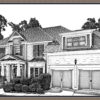 custom pencil sketch of your home