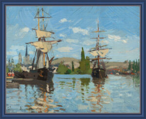 Ships_Riding_on_the_Seine_at_Rouen_by_Claude_Monet,_1872-18x15-oilpaint-Abstract-Magnific-canvas-frame