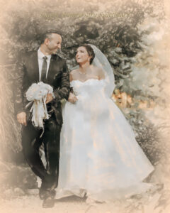 newly wed Portrait, made to order portrait, customized